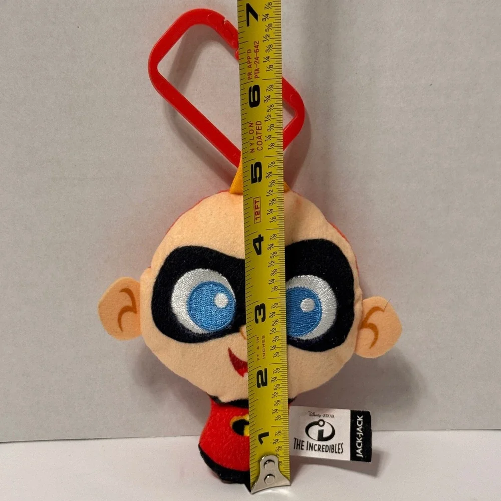 Disney Pixar The Incredibles Jack-Jack Plush Clip On McDonald's Toy 2019 Red 4in